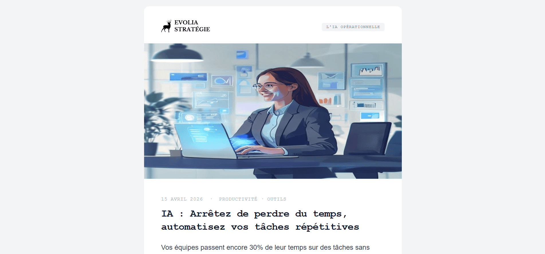 L'IA Opérationnelle : la newsletter hebdomadaire pour dirigeants de PME et ETI